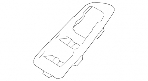 Front left window lifter control trim Ford Explorer 16-19 rest, breakage of fastener