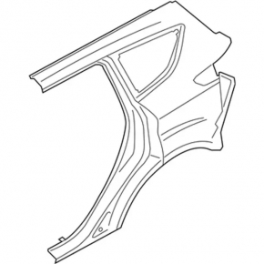 Quarter wing rear right Ford Escape MK3 13-19