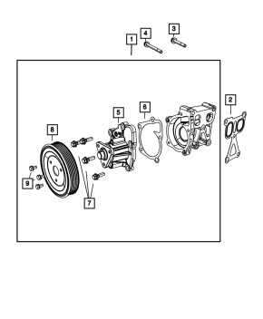 Water pump Jeep Patriot 11-17