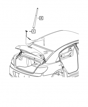 Antenna rod Jeep Cherokee KL 14-