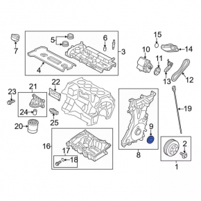 Ford Escape 13-19 2.5 Crankshaft Cover