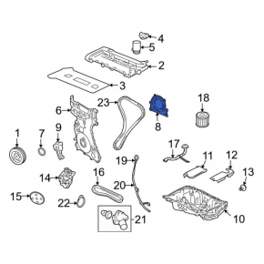 Ford Escape 13-19 2.5 Crankshaft Cover