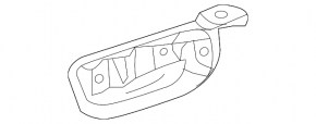 Left front bumper mount for Cadillac ATS 15-18 rest.
