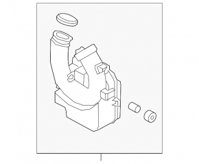 Air resonator Hyundai Elantra AD 17-20 1.4 2.0