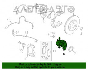 Front right support Mini Cooper F56 3d 14-24 282x22