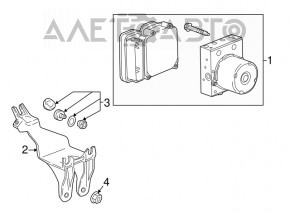 ABS bracket ABS Chevrolet Bolt 17