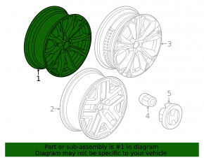 Wheel disk R18 Honda CRV 23-25 Dicastal