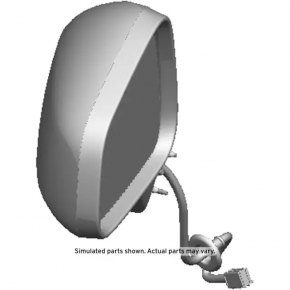 Left side mirror assembly Buick Encore 20-22 heated