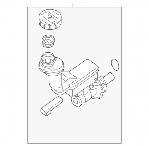 Brake master cylinder with reservoir Nissan Sentra 13-19 automatic transmission