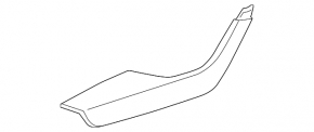 Front left door panel armrest for Audi A6 C8 19-24, light brown leather, with trim