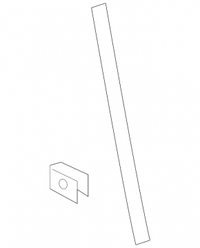 Rear right door seal bracket for Audi Q8 19-25