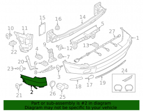 Rear bumper bare right BMW X5 E70 11-13 rest, M style, white
