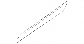 Lower rear right door trim for BMW X3 F25 15-17 xline