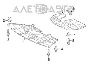 Engine protection Toyota Highlander 14-19 TYC