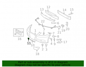 Plug towing hook front bumper Lexus LS460 LS600h 07-09 prerest