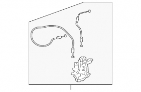 Trunk lid lock Lexus ES300h ES350 13-18