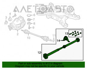 Cardan shaft cardan rear Chrysler 300 11-14 3.6 RWD long