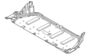 Rear battery guard for Kia EV6 22-24 (58 kW)