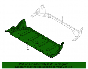 Rear battery guard for Kia EV6 22-24 (58 kW)