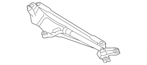 Windscreen wiper linkage with motor Lexus GS300 GS350 GS430 GS450h 06-07 cracks in linkage retainer