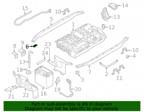 Battery mount VVB front Audi Q5 8R 13-16