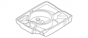 Trunk tray foam plastic Audi Q3 8U 15-18