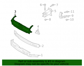 Radiator grille mount Audi A5 F5 17-19