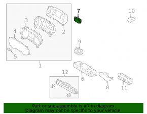 Kia Sportage 17-19 front panel button block under BSM