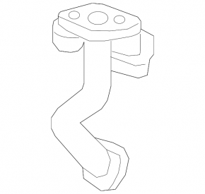 EGR pipe right Porsche Macan 15-18 3.0T, 3.6T