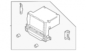 Radio tape recorder Kia Niro 20-22 HEV