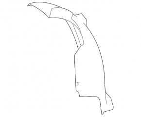 Front left rear fender liner Mercedes GLK-class X204 10-15
