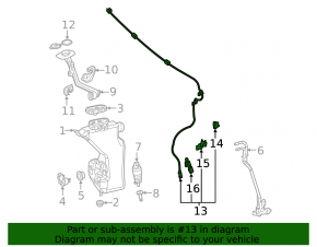 Mercedes W213 E 17-23 heated windshield washer nozzle chain