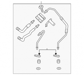Rotary valve of cooling system of automatic transmission Lincoln MKZ 13-16 2.0T