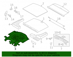 Lincoln MKC 15- Trunk Trough Flooring