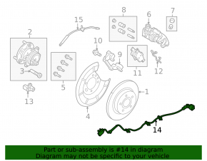 ABS wire rear right Ford C-max MK2 13-18