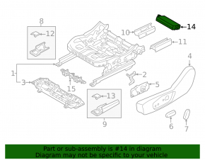 Front Left Seat Control Unit Lincoln MKZ 13-20