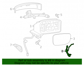 Side mirror camera right Mazda CX-5 19-22