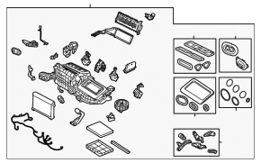 Land Rover Range Rover Velar 18-20 quad zone heater assembly without dry heating element
