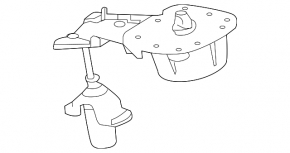 Land Rover Discovery 17-25 spare wheel mounting mechanism