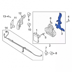 Bracket radar cruise Ford F-150 21-26