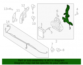 Bracket radar cruise Ford F-150 21-26