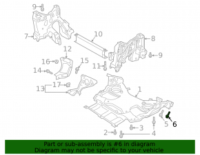 Front subframe mounting bolt (2 pcs.) Audi E-Tron 19-23 75mm