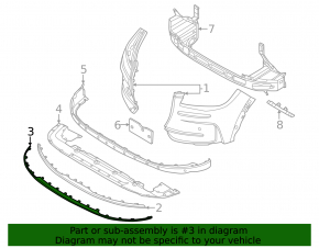 Lincoln Corsair 23-25 Front Bumper Lip