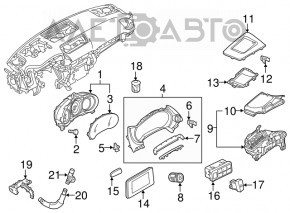 Head-up display Mazda CX-9 16-17
