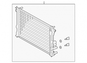 Radiator cooling water Lexus UX250h 19-20