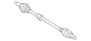 Front right axle shaft for Hyundai Veloster 19-22