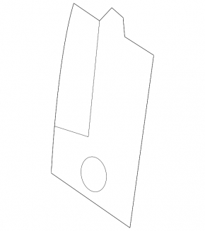 Front mudguard hatch right BMW 3 F30 12-18 small