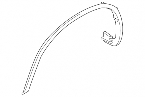 Front right fender arch trim BMW X6 F16 15-19 M package
