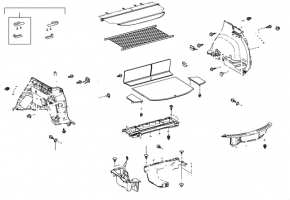 Trunk opening trim Toyota Rav4 13-18
