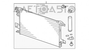 Air conditioner radiator condenser Mitsubishi Outlander 14-15 2.4, 3.0 NISSENS